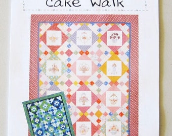 Cake Walk - Designed By Sandy Brawner - For Quilt Country - 4.95 Dollars