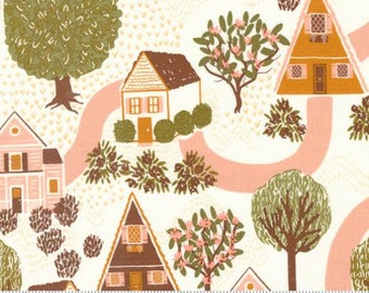 Quaint Cottage - By Gingiber - Fabric For Moda - Cloud  (48370 11) - 1 Yard - 11.50 Dollars