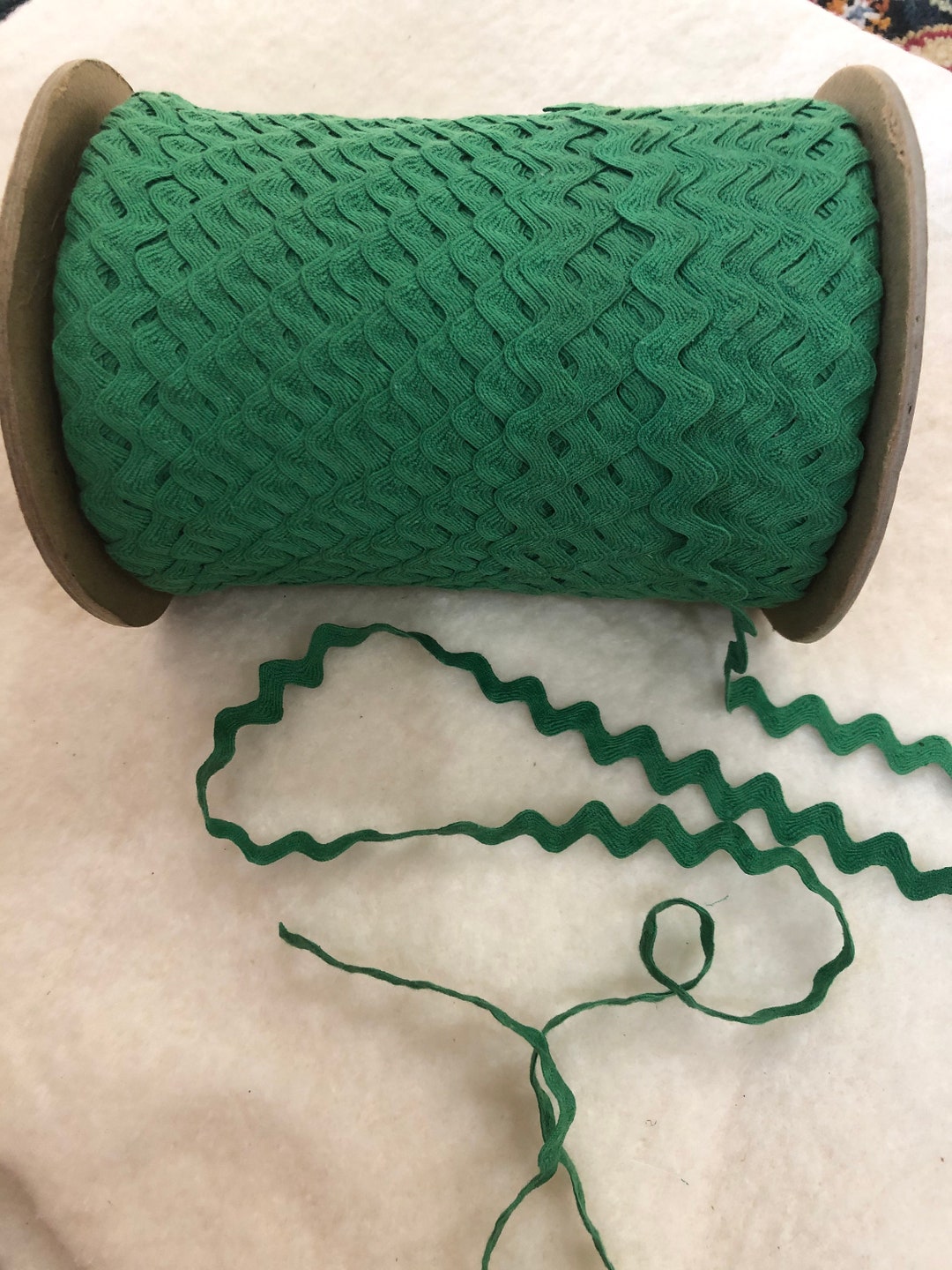 Kelly Green Ric Rac Vintage Cotton Ric Rac - Green - 1/2 Inch - 5 Yards - 6.00 Dollars - Etsy