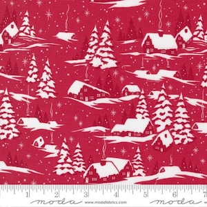 Merry Little Christmas - Von Bonnie + Camille - Für Moda - Rot (55240 12) - 1 Meter - 11,50 Dollar