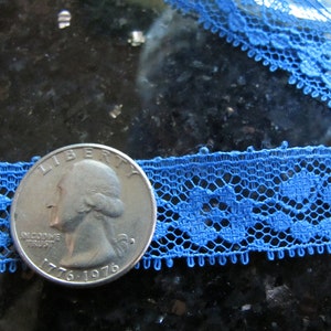 Royal Blue Lace Trim 20 Yards 5.00 Dollars image 3
