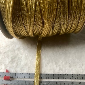 Synthetic Gold Braid - Slightly More Than 1/4 Inch - 5 Yards - 8.00 Dollars