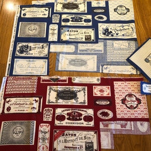 American Jane Labels Odd Pieces- By Sandy Klop - For Moda - 2 colorways - 7.50 Dollars