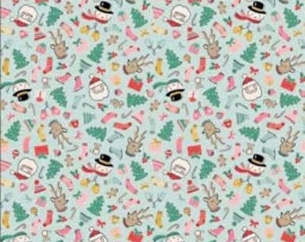 LAST 33 Inches - Cozy Wishes - Oh What Fun - From Elea Lutz - Blue (OF23301) - 9.75 Dollars