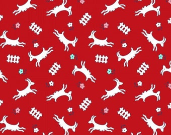 Toy Box Miniatures - Fabric Washington Street Studio - Deer  (00132) - One Yard - 7.95 Dollars