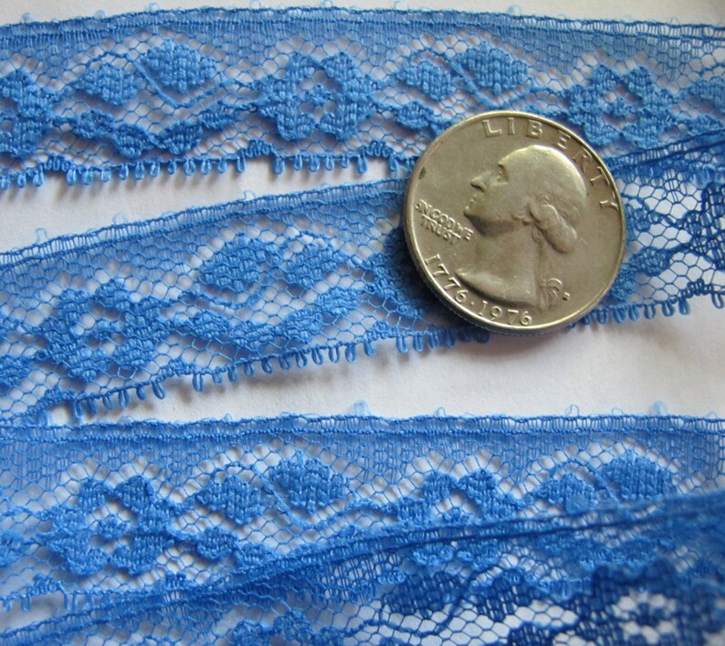 Royal Blue Lace Trim 20 Yards 5.00 Dollars image 4