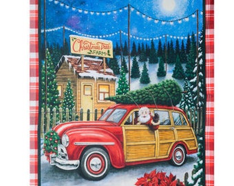 Tree Farm Panel - From Brother Sister Design Studio  (2979) - One Yard - 6.99 Dollars