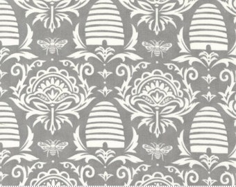 SALE - Honey Lavender - Fabric From Moda - Pebble Grey - (56082-27) One Yard - 9.95 Dollars