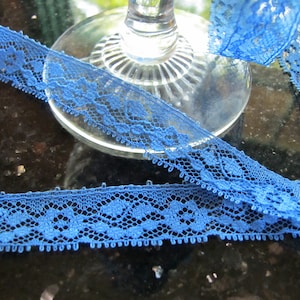 Royal Blue Lace Trim 20 Yards 5.00 Dollars image 1