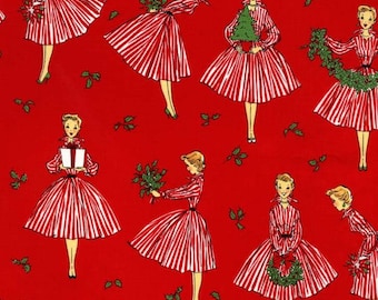 Holiday Hostess - From Michael Miller - Red - (CX3502) - One Yard - 11.75 Dollars