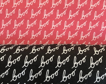 Hey Boo - From Leela Boutique - Fabric For Moda - 1/2 Yard Set - 2 Prints - 11.50 Dollars