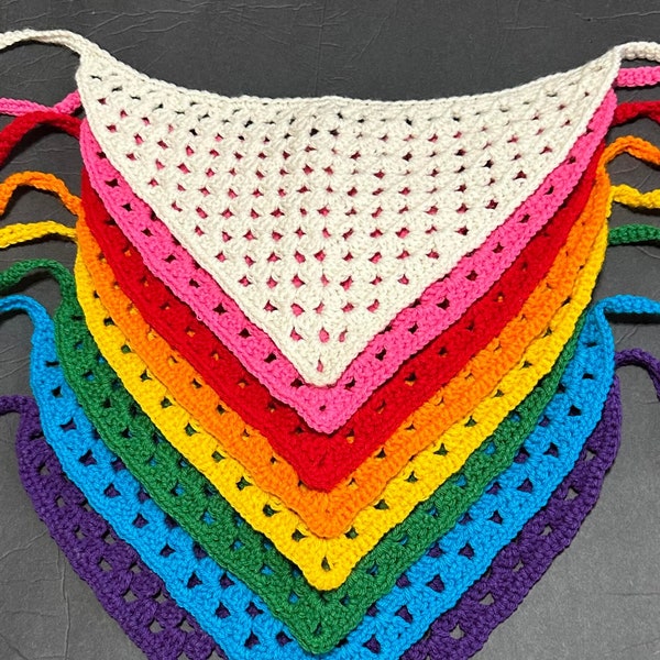 Crochet Hair Bandana - Handmade