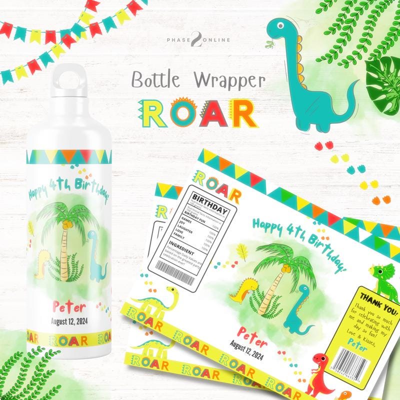 Dinosaur Party Bundle - Digital Download & Editable - Etsy