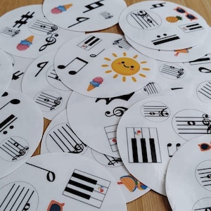 Sommartema - Musik Spot it - Musikteori - Kortspel - Pianolektioner bild 1