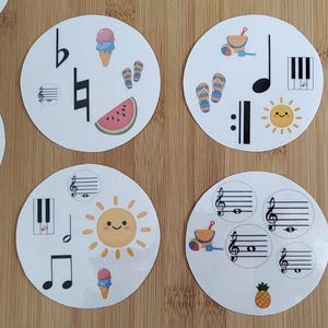 Sommartema - Musik Spot it - Musikteori - Kortspel - Pianolektioner bild 2
