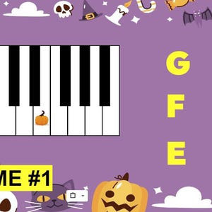 Music theory Halloween game bundle - Online lessons - In- person lessons - Piano lessons