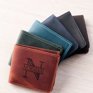 Cartera de hombre grabada, Cartera de cuero para hombre, Cartera de cuero genuino, Cartera de cuero grabada, Cartera de cuero hecha a mano, Mejor cartera de cuero