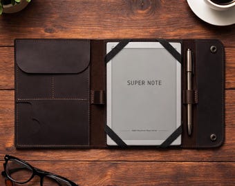 Supernote nomad case, Leather supernote cover, Supernote a5x2 case, Supernote a6 x2 nomad case book, Supernote a5x2 manta cover
