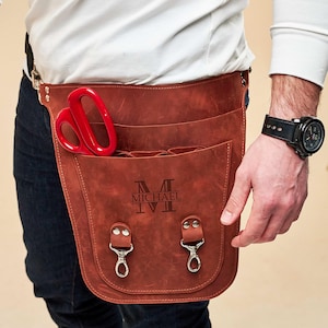 Leather florist tool belt, Personalized tool belt, Garden leather tool belt, Custom tool belt pouch, Leather farmer belt, Tool holder belt