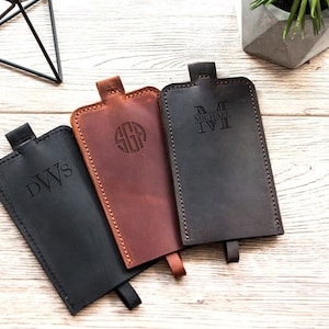 Porte-clés pour homme, Porte-clés personnalisé, Initiale du porte-clés, Porte-clés en cuir, Housse pour clés, Porte-monnaie pour clés, Étui pour clés en cuir