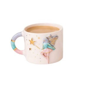 Tazza in ceramica fatta a mano con scritta "Mignolo da favola"