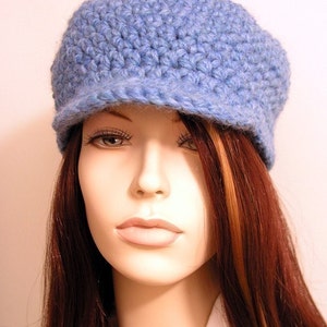 The Christie Cap Crochet Hat Pattern, Women, Men, Newsboy Hat Pattern ...