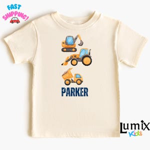 Personalized Construction Shirt, Equipment Shirt, Truck Kids Shirt, Dump Truck Shirt, Toddler Shirt, Boys Shirt, Construction Kids Shirt