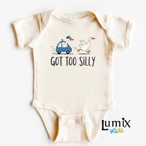 Got Too silly toddler shirt funny silly goose toddler tee funny farm animal kids shirt baby funny shirt