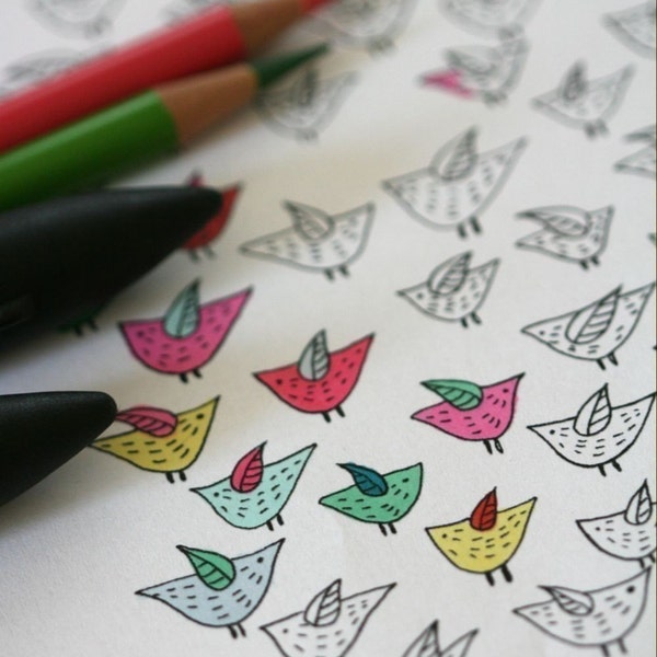 Colour In Collaboration No. 2 - Printable Colour In Pages