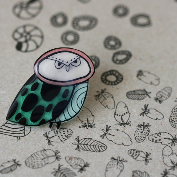 Spotted Owl Pin