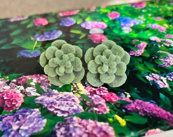 succulent stud earrings | plant lover succulent lover gift jewelry plant mom plant dad gifts