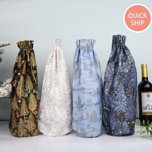 4 Pack Wine Bottle Bag,Bachelorette Party,Wine Gift Bags,Wine Lovers Gift,Reusable Bag,Wine Lovers,Housewarming,Fall/Back to School Gifts