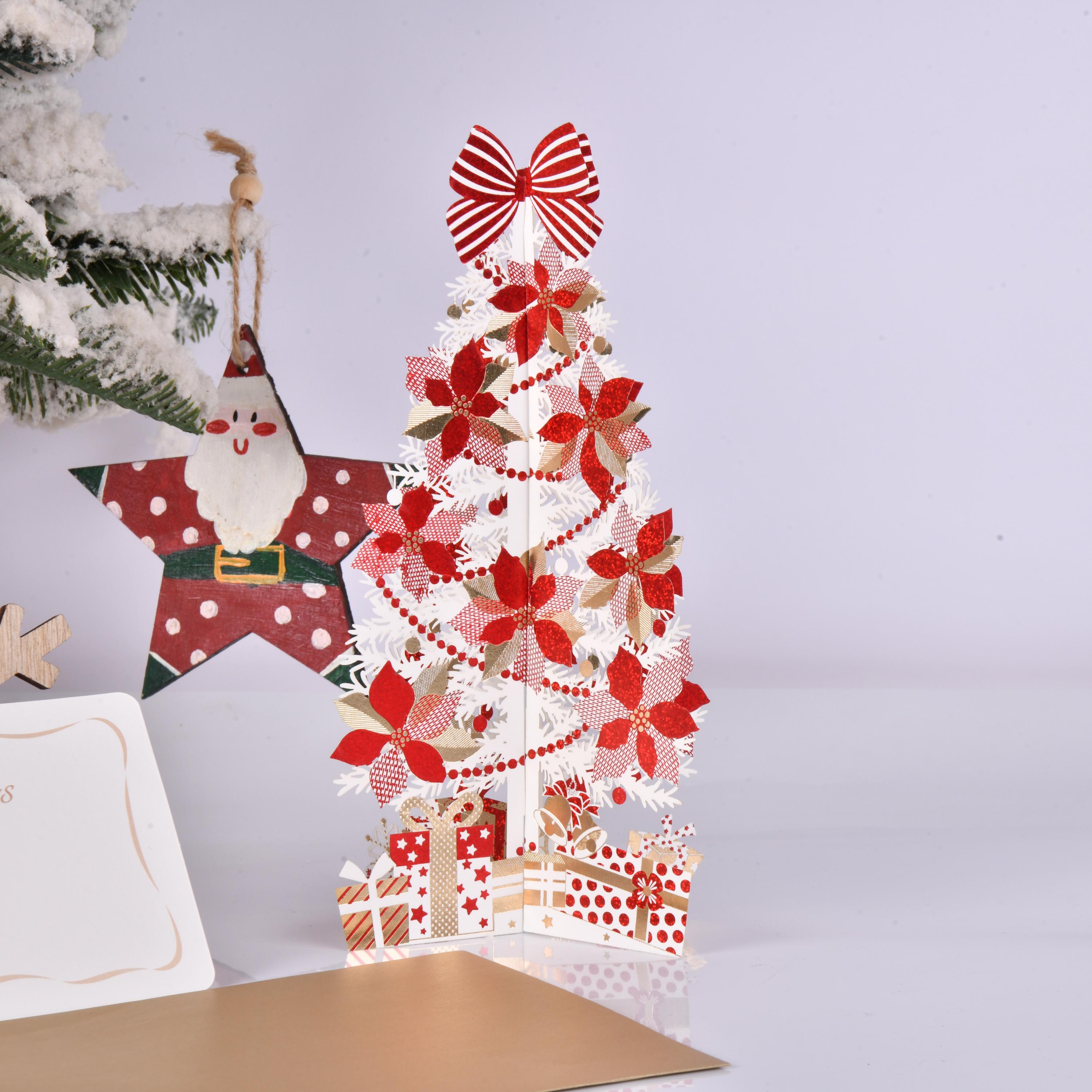 3D Castle Christmas Pop Up Greeting Card,gold Foil Card,christmas - View #6