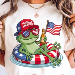 Patriottische kikker PNG, Fourth of July-afbeelding, 4 juli-shirt png, patriottisch sublimatieontwerp, Independence Day-afbeelding, Americana png