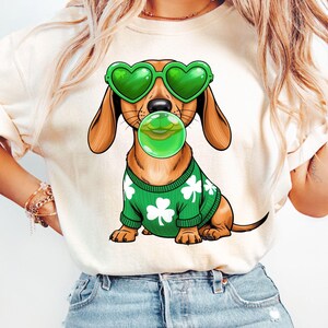 St Patricks Day Dackel Png, St Patricks Day Shirt, Dackel Png, lustiger Hund St Patrick's Day PNG, Digital Download, Dackel Mama,