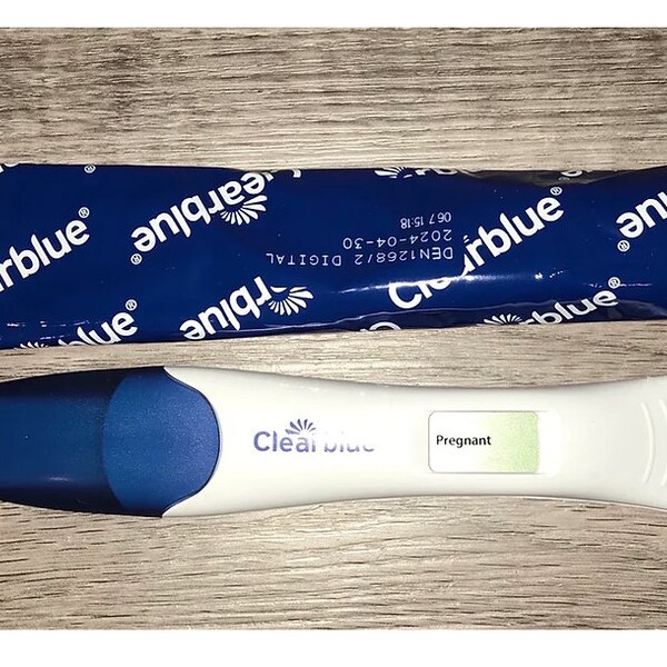 1 Positive Pregnancy Test Clear Blue Digital Prank Joke Manifestation Magic Love Spell Baby Fertility Ritual