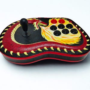 houtsnijwerk Arcadestick-controller