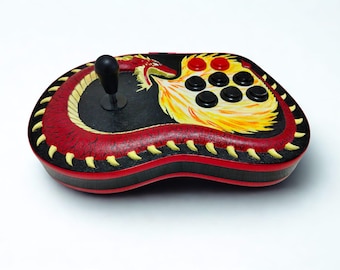 Manette de jeu d'arcade pour sculpture sur bois