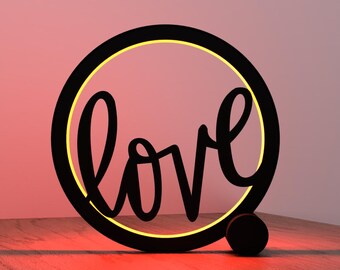 LOVE RGB Dekorative Ring Tischlampe