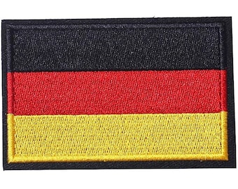 Deutschland Flagge Airsoft Velcro Patch Deutsche Fahne Softair Klett Aufnäher Federal Republic of Germany Flag Klettaufnäher