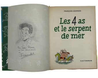 Die 4 Asse und die Seeschlange – Widmung von François Craenhals – 1968