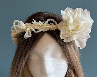 Flower Crown - Romantic Lace Crown - Romance Headpiece