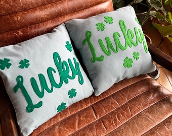 Lucky Pillow - Handmade for St. Patrick's Day! Think Spring