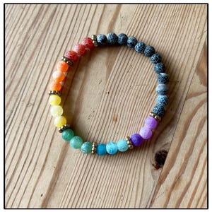 Cute LGBTQIA+ Pride Bracelets – Crackle Stone Beads – Colourful & Meaningful Gift