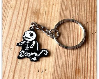 不気味なスケルトンポケモンキーホルダー - ハロウィン フシギダネ