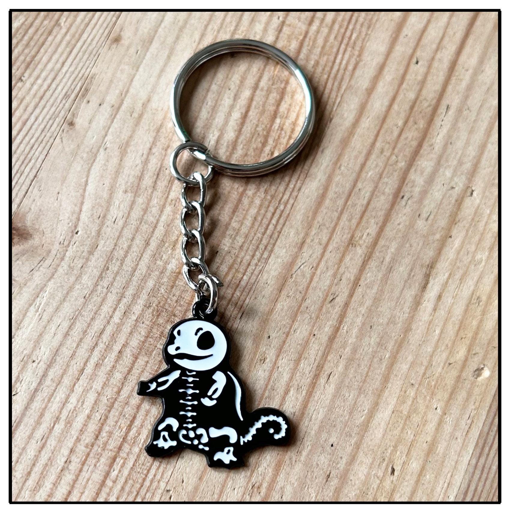 不気味なスケルトンポケモンキーホルダー - ハロウィン フシギダネ