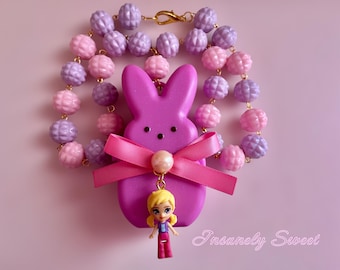 Collar de Pascua de Polly Pocket de Peeps