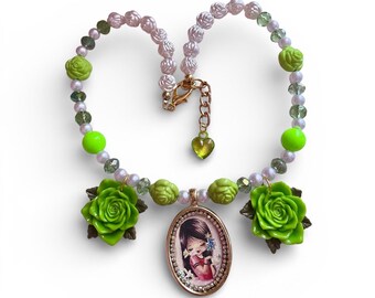 Collier printanier rétro vintage Image Spring Girl