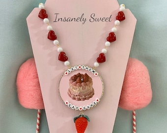 Marie Antoinette Let Them Eat Cake Necklace