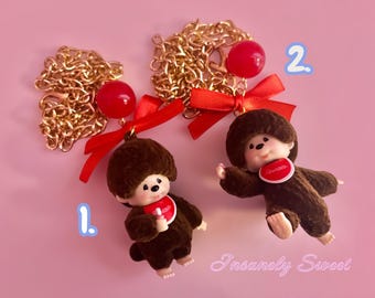 Collar de mono Monchhichi - elige uno